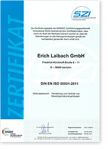 DIN EN ISO 50001:2018 Zertifikat